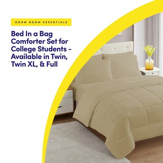 Foto 5 | Juego De Ropa De Cama Sweet Home Collection, Tamaño Completo, Color Topo, 7 Piezas - Venta Internacional.