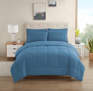 Foto 1 | Juego De Ropa De Cama Sweet Home Collection, Tamaño Completo, Azul Vaquero - Venta Internacional.