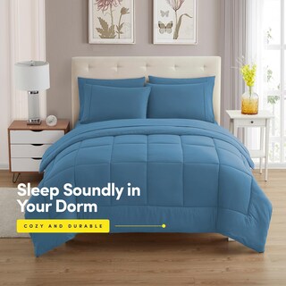 Foto 2 | Juego De Ropa De Cama Sweet Home Collection, Tamaño Completo, Azul Vaquero - Venta Internacional.