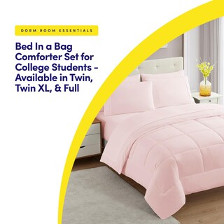 Foto 5 | Juego De Ropa De Cama Sweet Home Collection, Tamaño Completo, Color Rosa Pálido - Venta Internacional.