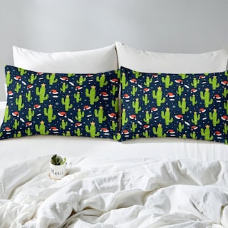 Foto 5 | Juego De Sábanas Feelyou Christmas Cactus Con Tema Completo - Venta Internacional.