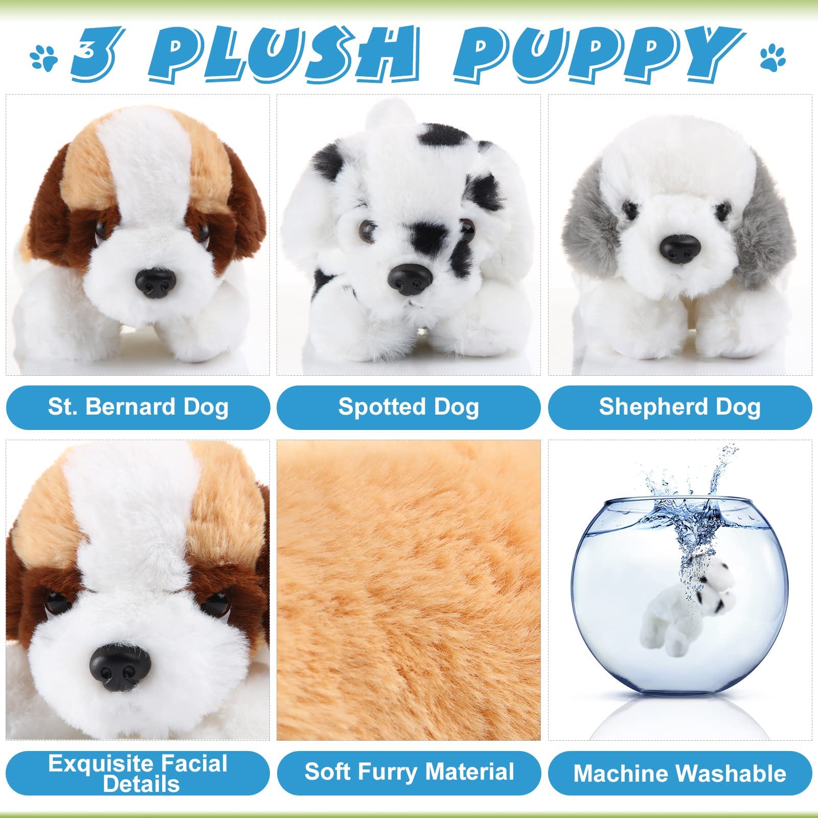 Foto 4 pulgar | Almohada De Peluche Para Perros Skylety, 20 Cm, Para Niños - Venta Internacional.