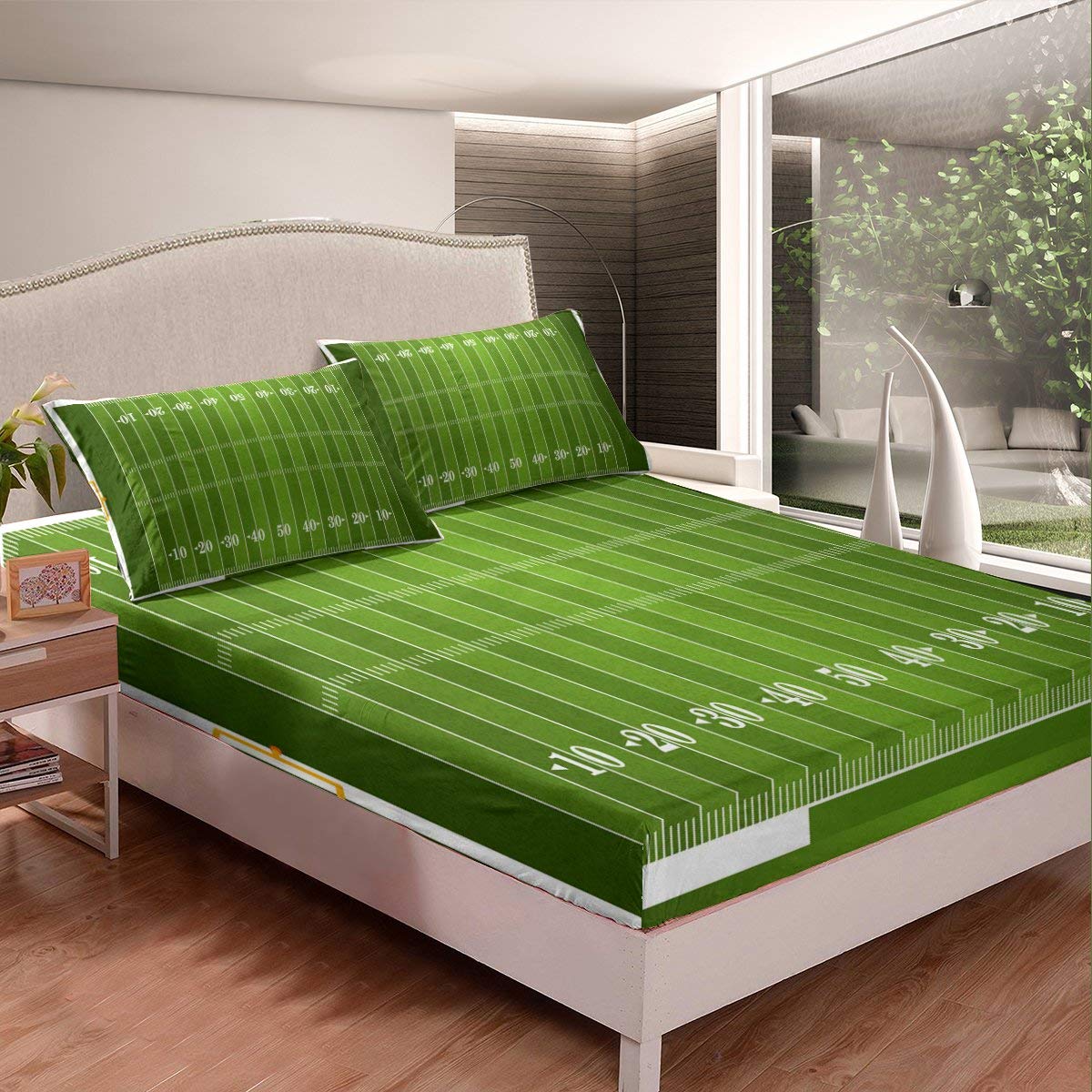 Juego De Ropa De Cama Erosebridal Soccer Field American Football Queen - Venta Internacional.
