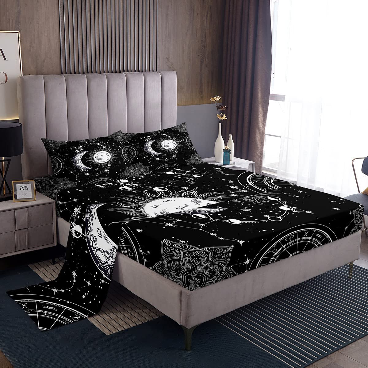 Foto 1 | Juego De Sábanas Feelyou Galaxy Constellation Para Niños Tamaño Queen - Venta Internacional.