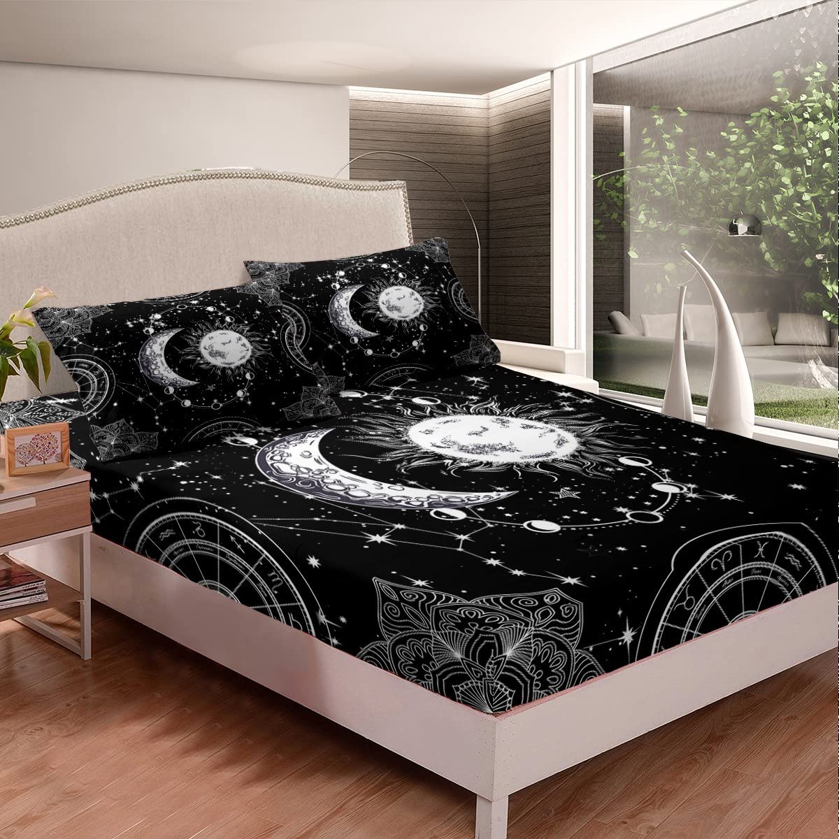 Foto 3 pulgar | Juego De Sábanas Feelyou Galaxy Constellation Para Niños Tamaño Queen - Venta Internacional.