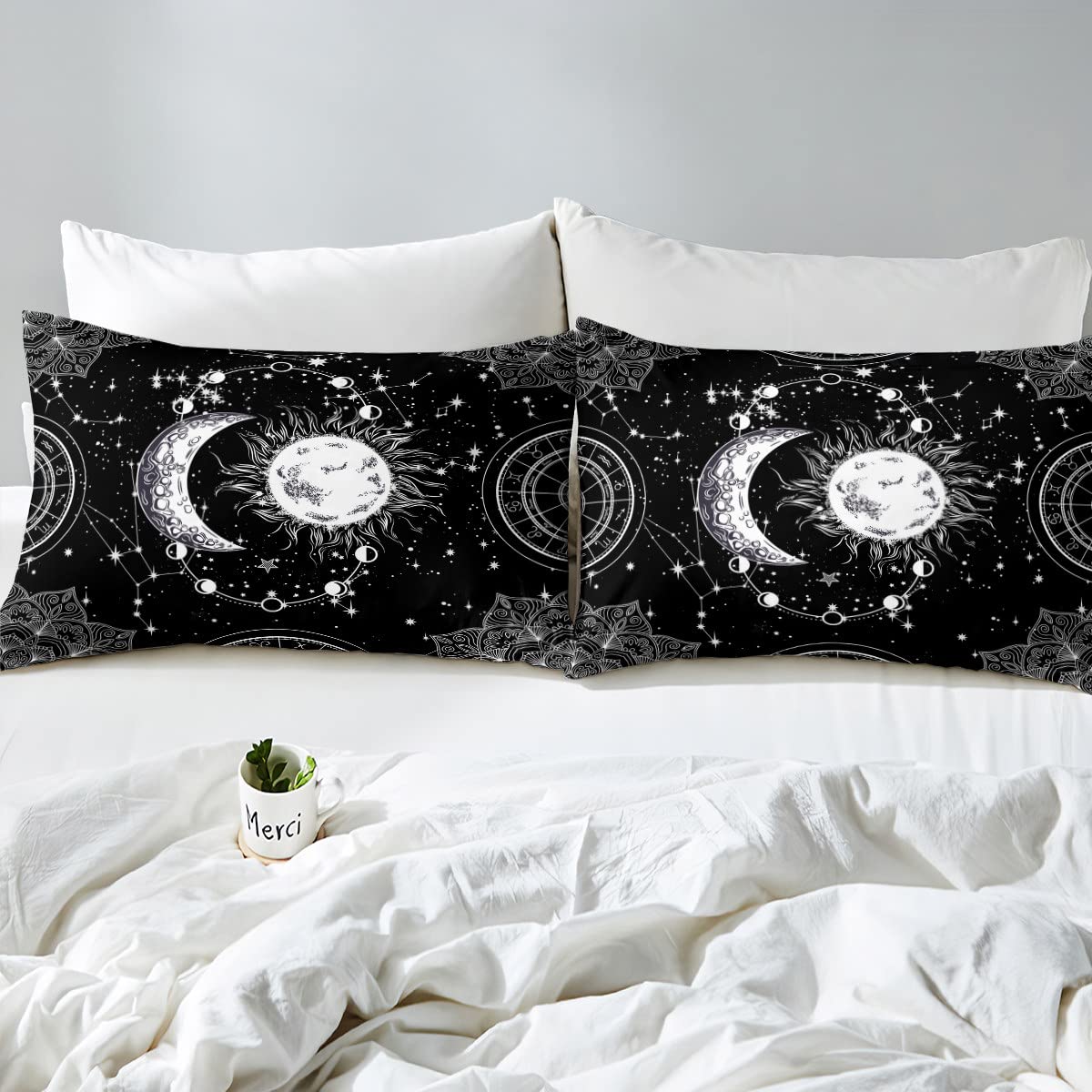 Foto 4 pulgar | Juego De Sábanas Feelyou Galaxy Constellation Para Niños Tamaño Queen - Venta Internacional.