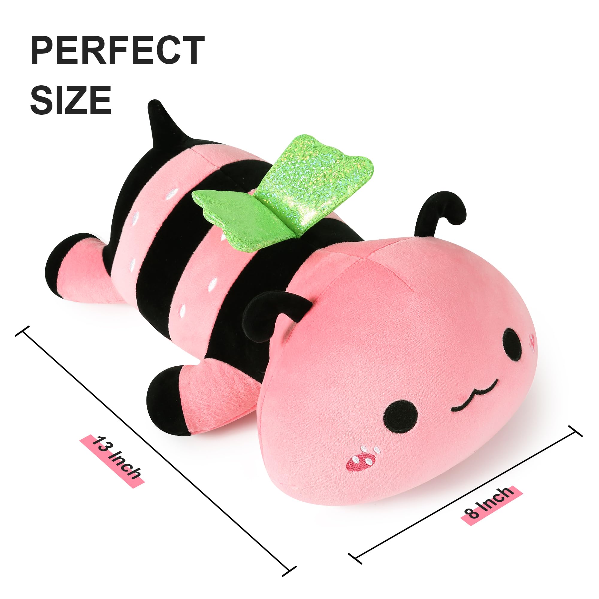 Foto 5 pulgar | Plushie Onsoyours Cute Bee Strawberry Bee 33 Cm Para Niños - Venta Internacional.