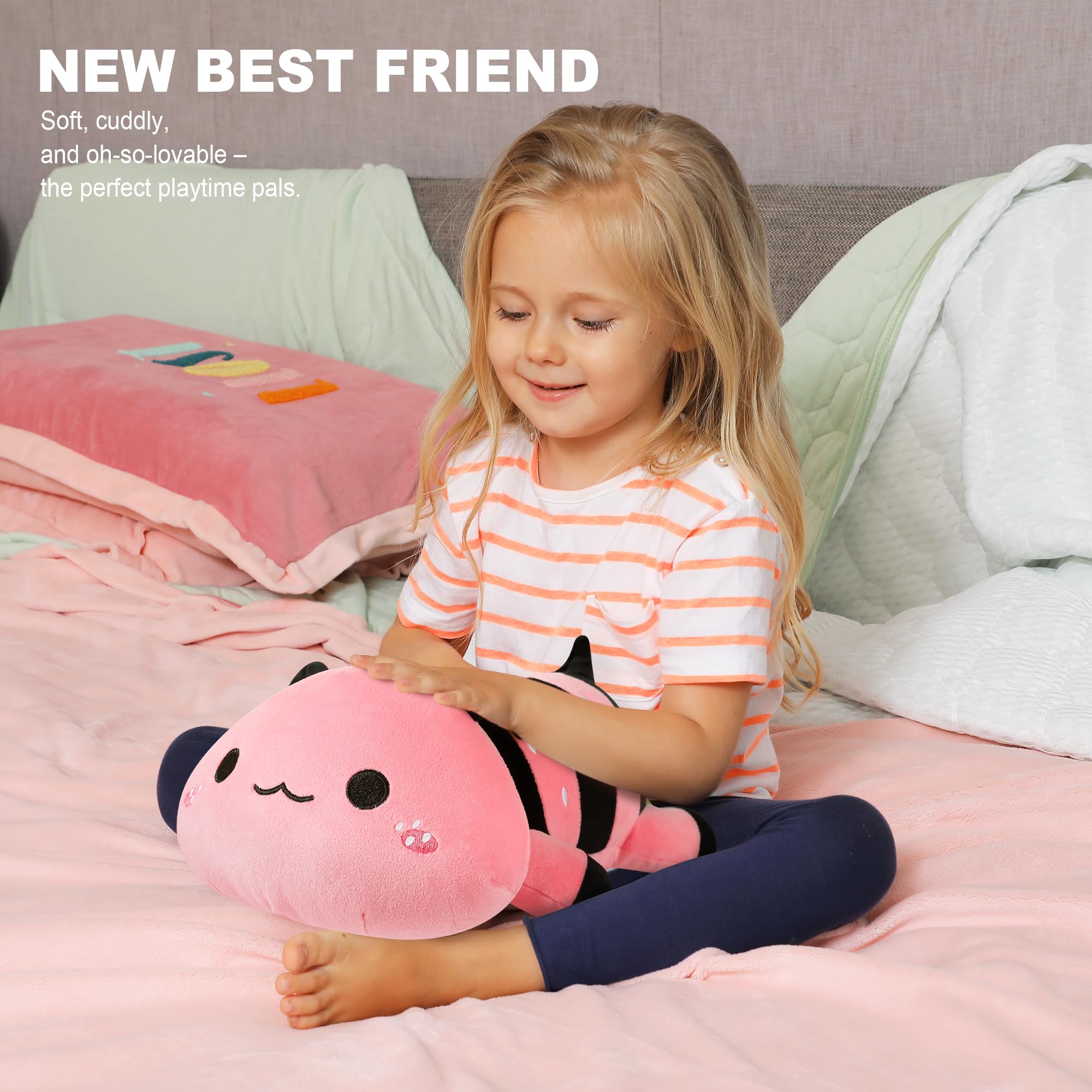 Foto 7 pulgar | Plushie Onsoyours Cute Bee Strawberry Bee 33 Cm Para Niños - Venta Internacional.