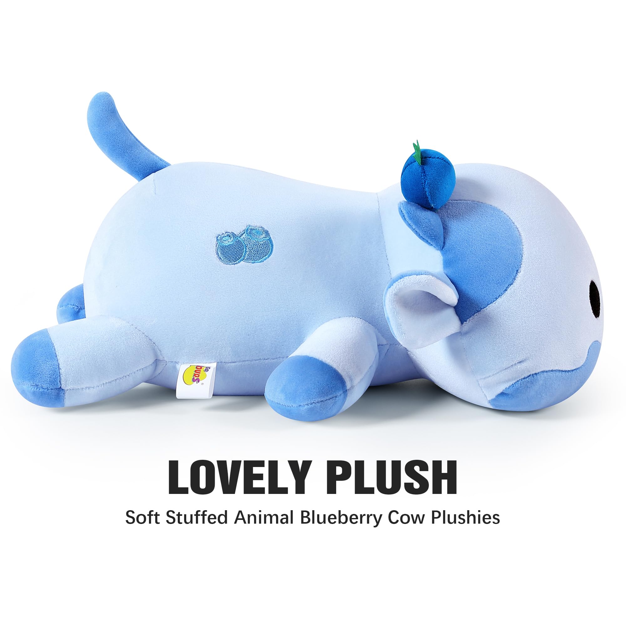 Foto 6 pulgar | Almohada De Peluche Onsoyours, Bonita Vaca Y Arándano Para Niños, 30 Cm - Venta Internacional.