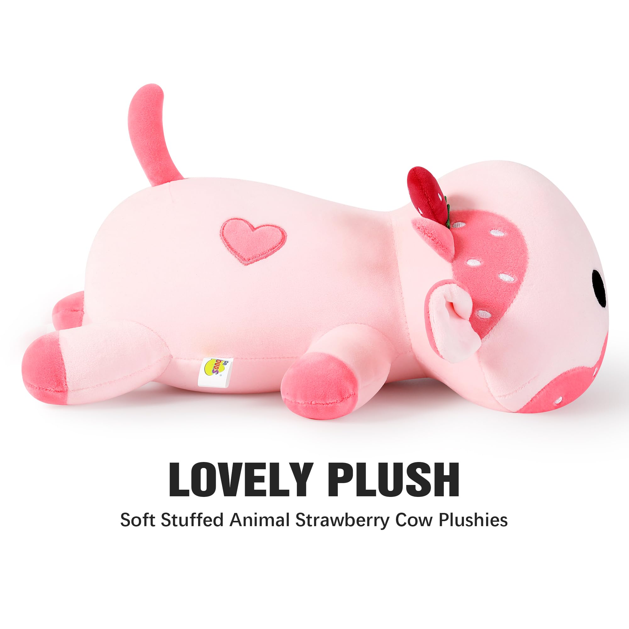 Foto 6 pulgar | Almohada De Peluche Onsoyours Cute Cow Strawberry Love, 30 Cm - Venta Internacional.