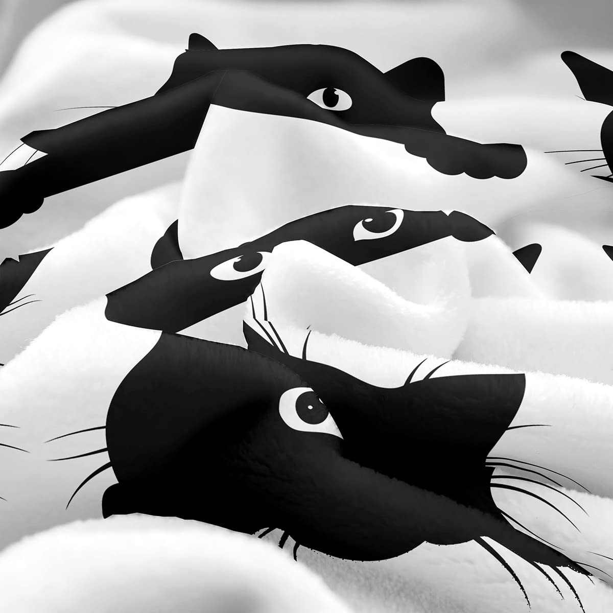 Foto 7 pulgar | Manta Fuzzy Feelyou Black Cat Para Niños Pequeños, 150 X 200 Cm - Venta Internacional.