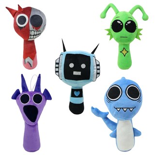 Foto 1 | Peluche Sprunki Game Wenda Grey De 10 Cm Para Niños Y Adultos - Venta Internacional.