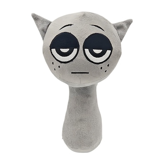 Foto 1 | Almohada De Peluche Sprunki Para Fanáticos De Los Juegos De Terror (25 Cm), Color Gris - Venta Internacional.