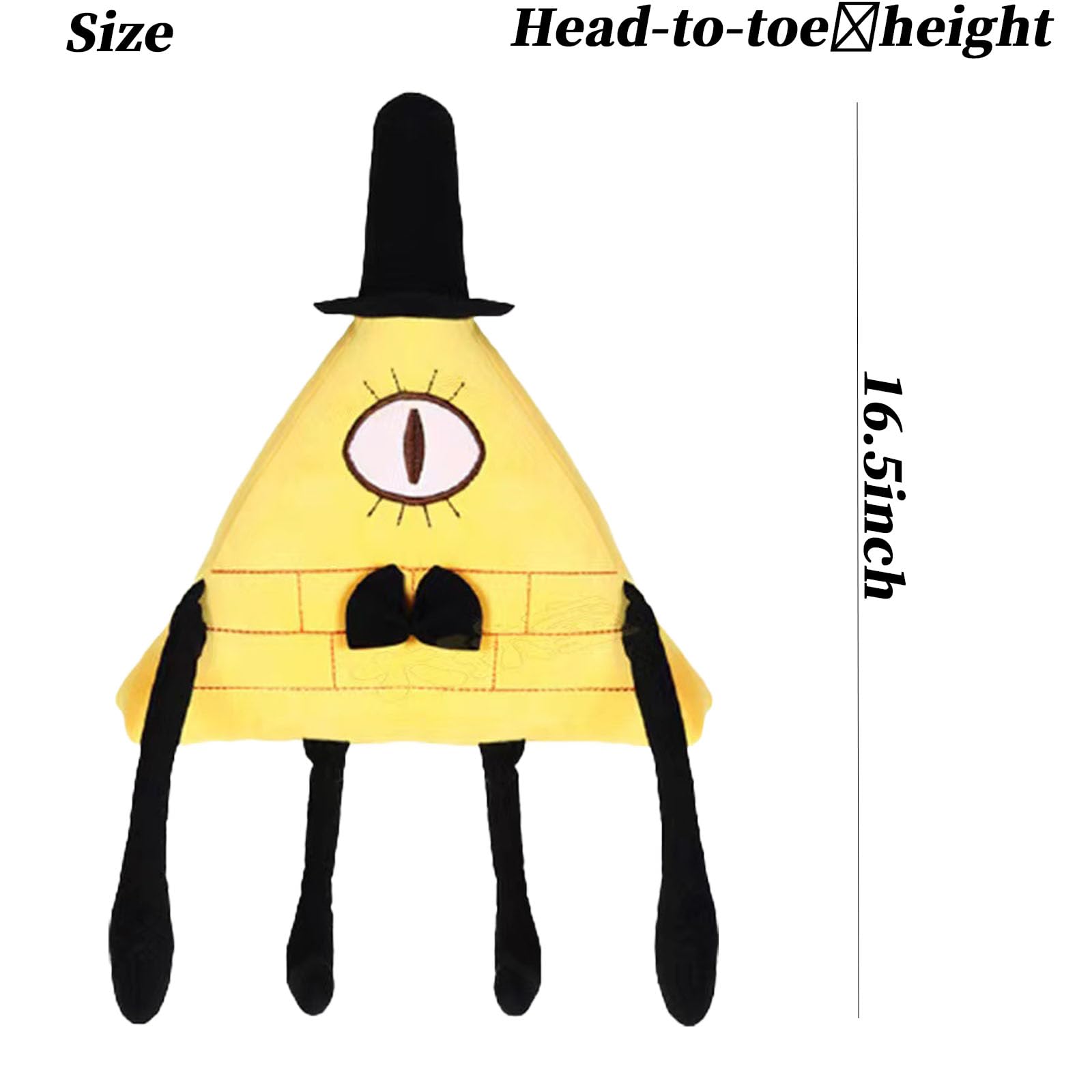Foto 3 pulgar | Muñeca De Peluche Falls Bill Cipher De 16.5 Pulgadas Para Niños Y Coleccionistas - Venta Internacional.