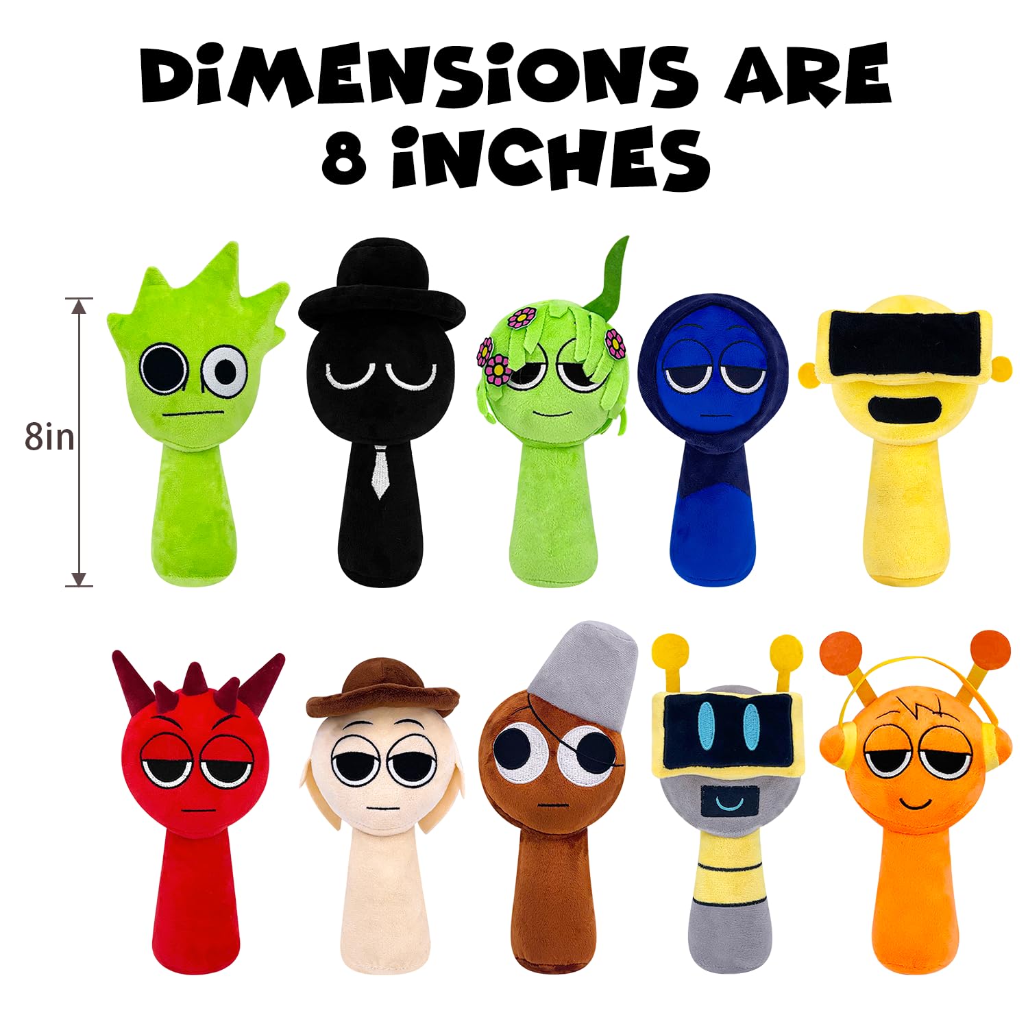 Foto 3 pulgar | Peluche Sprunki Horror Games, 20 Unidades, Para Adultos Y Niños, 20 Cm - Venta Internacional.