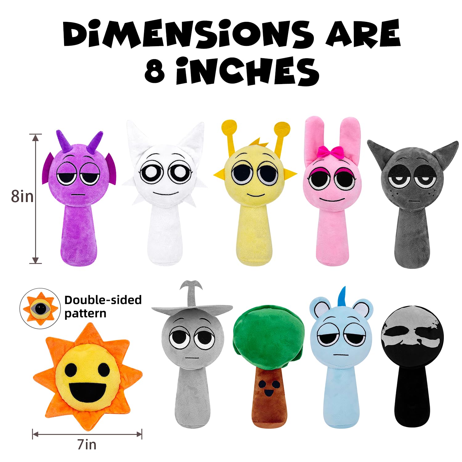 Foto 4 pulgar | Peluche Sprunki Horror Games, 20 Unidades, Para Adultos Y Niños, 20 Cm - Venta Internacional.