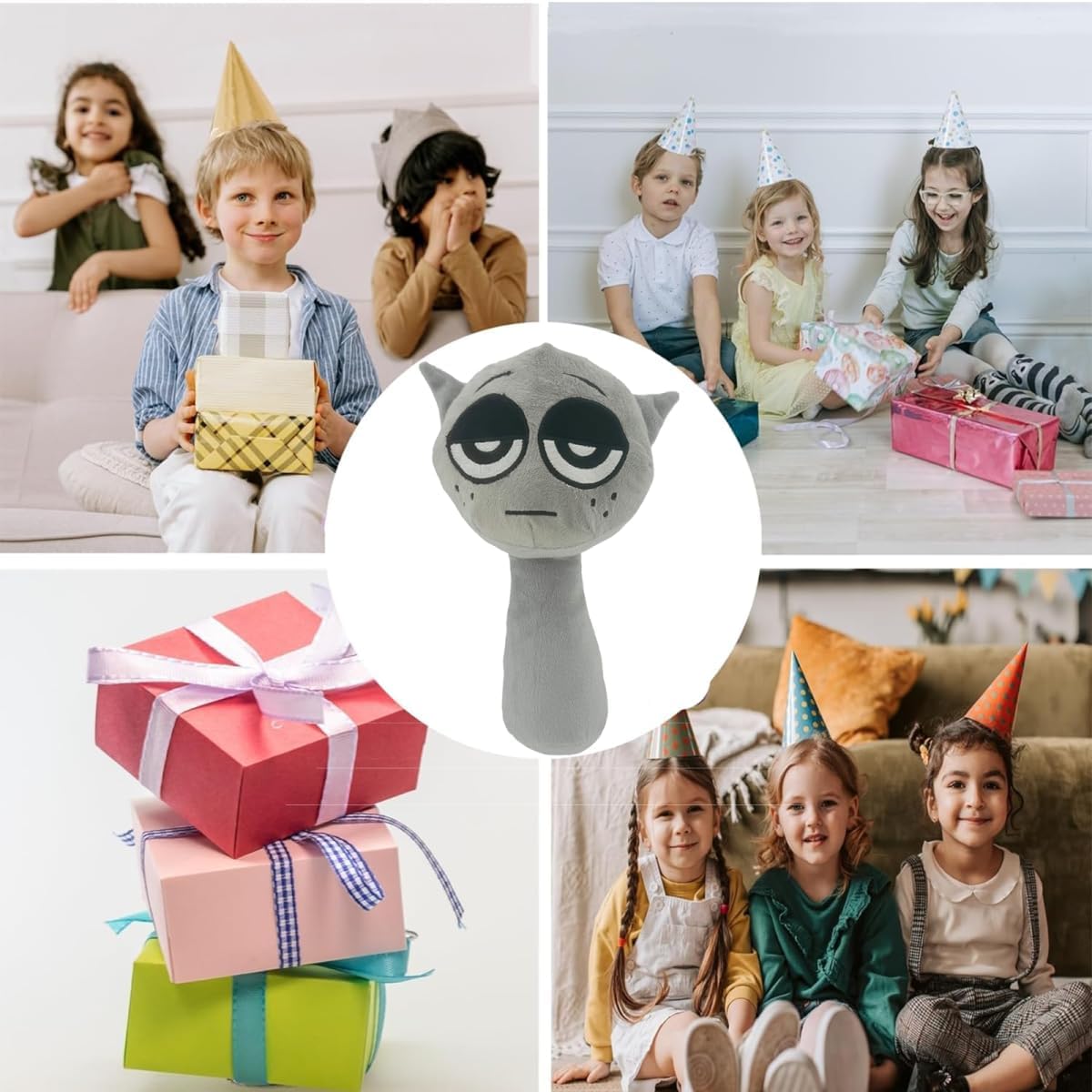 Foto 5 pulgar | Peluche Sprunki Game Wenda Grey De 10 Cm Para Niños Y Adultos - Venta Internacional.