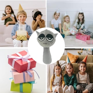 Foto 4 | Peluche Sprunki Game Wenda Grey De 10 Cm Para Niños Y Adultos - Venta Internacional.