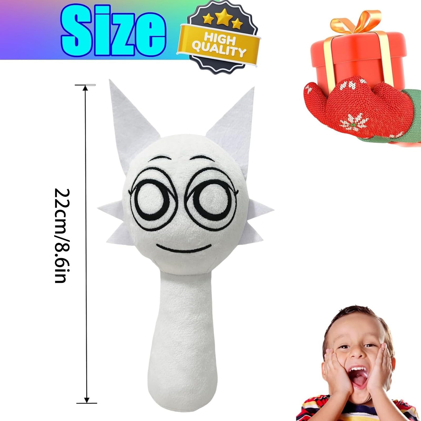 Foto 3 pulgar | Almohada De Peluche Sprunki Para Fanáticos De Los Juegos De Terror, 25 Cm - Venta Internacional.