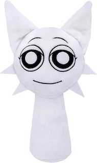 Foto 1 | Peluche Sprunki Game Wenda, 25 Cm, Blanco, Para Niños Y Adultos - Venta Internacional.
