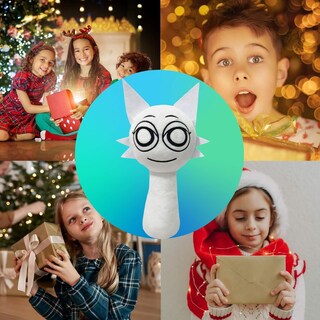 Foto 2 | Peluche Sprunki Game Wenda, 25 Cm, Blanco, Para Niños Y Adultos - Venta Internacional.