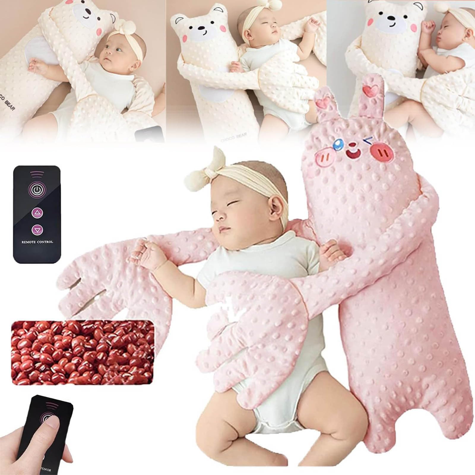 Foto 4 pulgar | Juguete Genérico Para Dormir Con Palmaditas Para Bebés, Prevención De Sobresaltos, Rosa - Venta Internacional.
