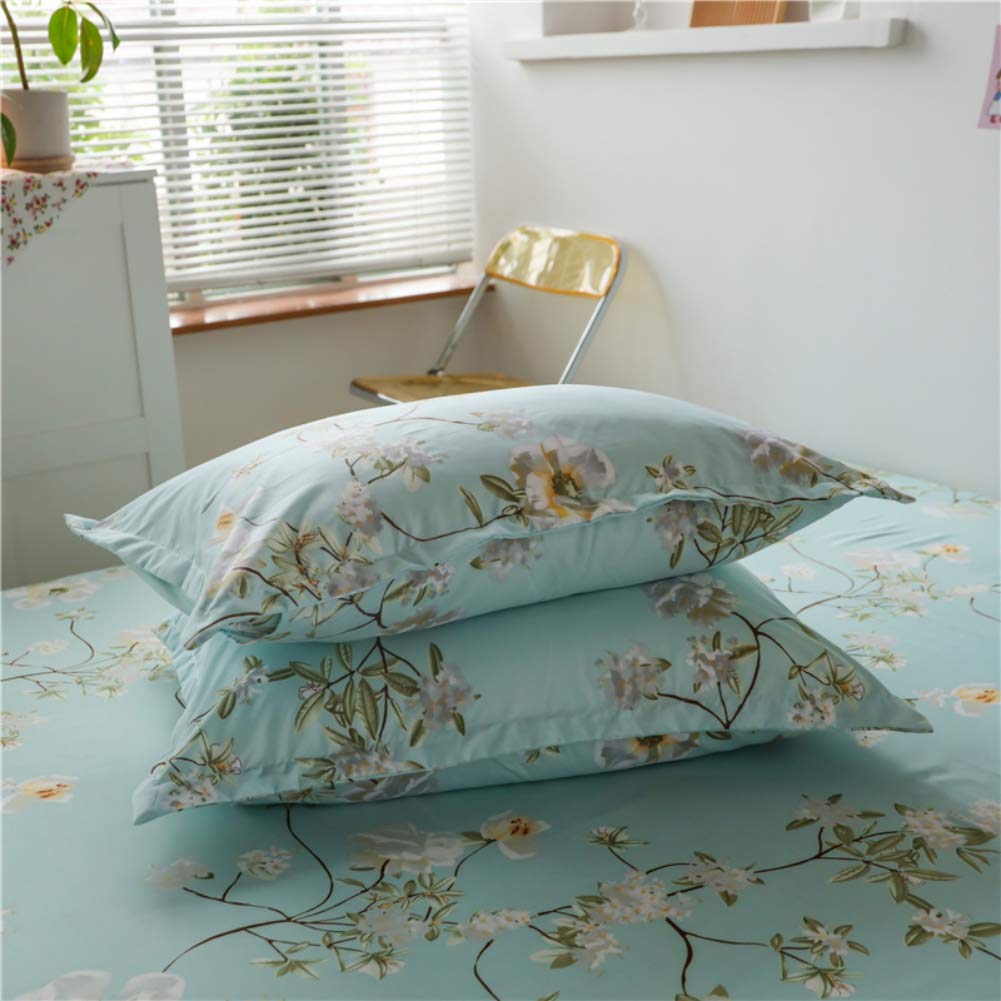 Foto 4 pulgar | Juego De Cama Feelyou Kids, Sábana Bajera Ajustable Con Estampado Floral, Tamaño Doble - Venta Internacional.