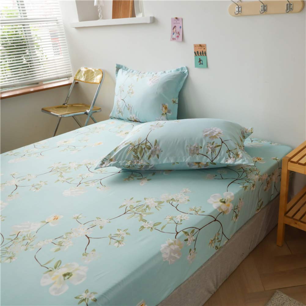 Foto 5 pulgar | Juego De Cama Feelyou Kids, Sábana Bajera Ajustable Con Estampado Floral, Tamaño Doble - Venta Internacional.