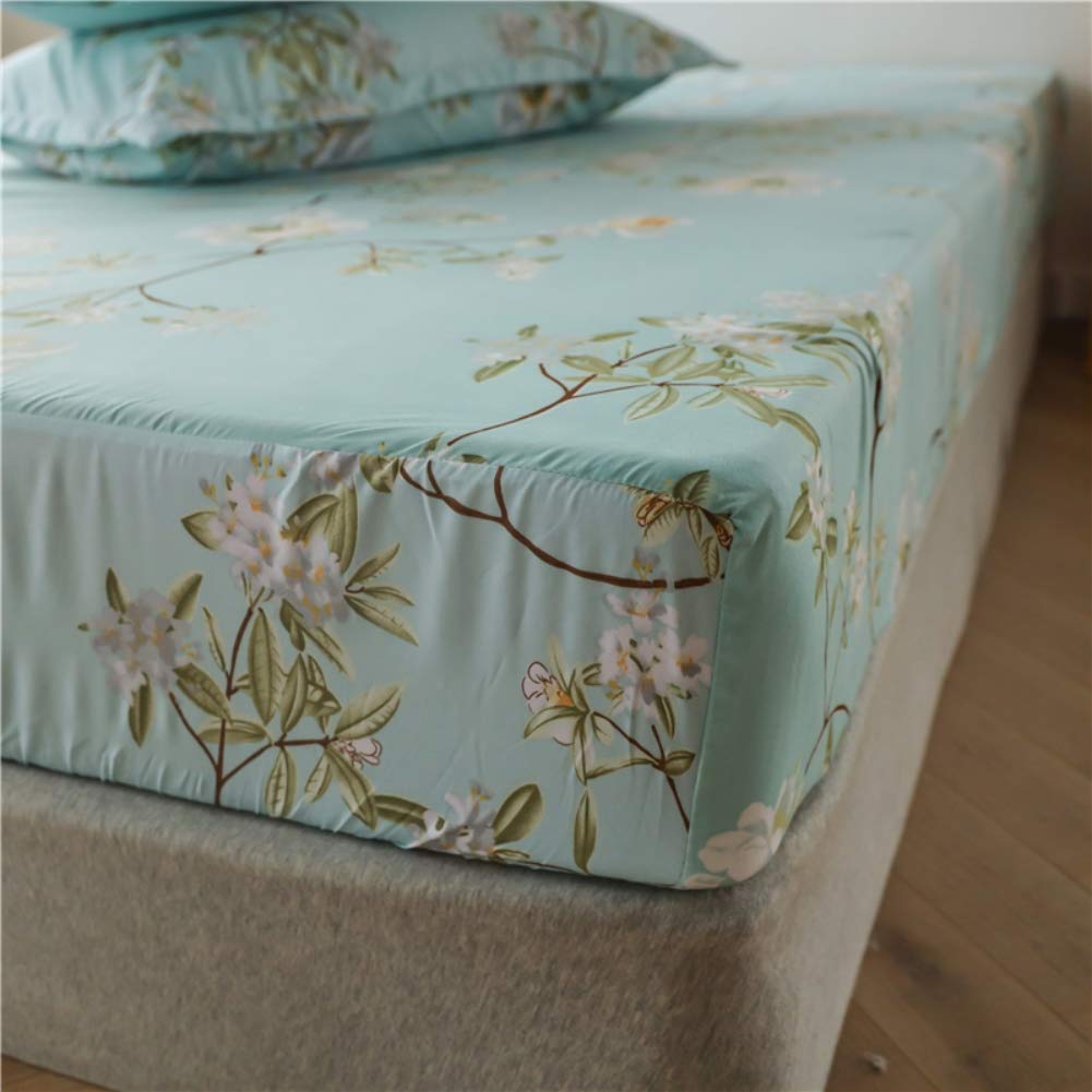 Foto 6 pulgar | Juego De Cama Feelyou Kids, Sábana Bajera Ajustable Con Estampado Floral, Tamaño Doble - Venta Internacional.