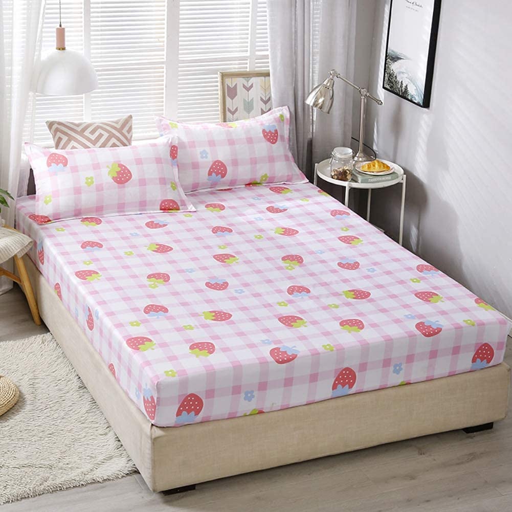 Juego De Sábanas Feelyou Girls Strawberry Twin Con Funda De Almohada - Venta Internacional.