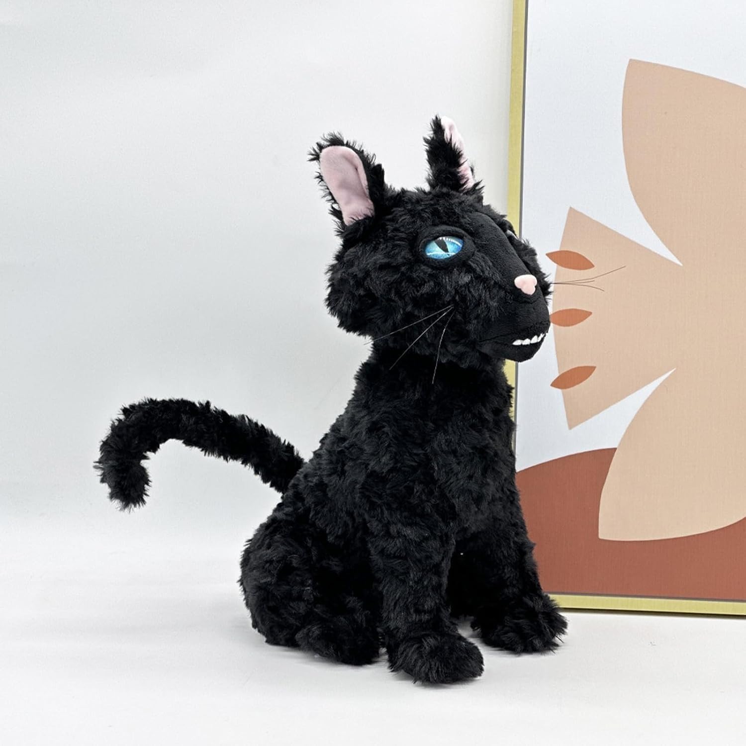 Foto 6 pulgar | Muñeca De Peluche Con Forma De Monstruo Gato Negro De 30 Cm - Venta Internacional.