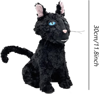 Foto 6 | Muñeca De Peluche Con Forma De Monstruo Gato Negro De 30 Cm - Venta Internacional.