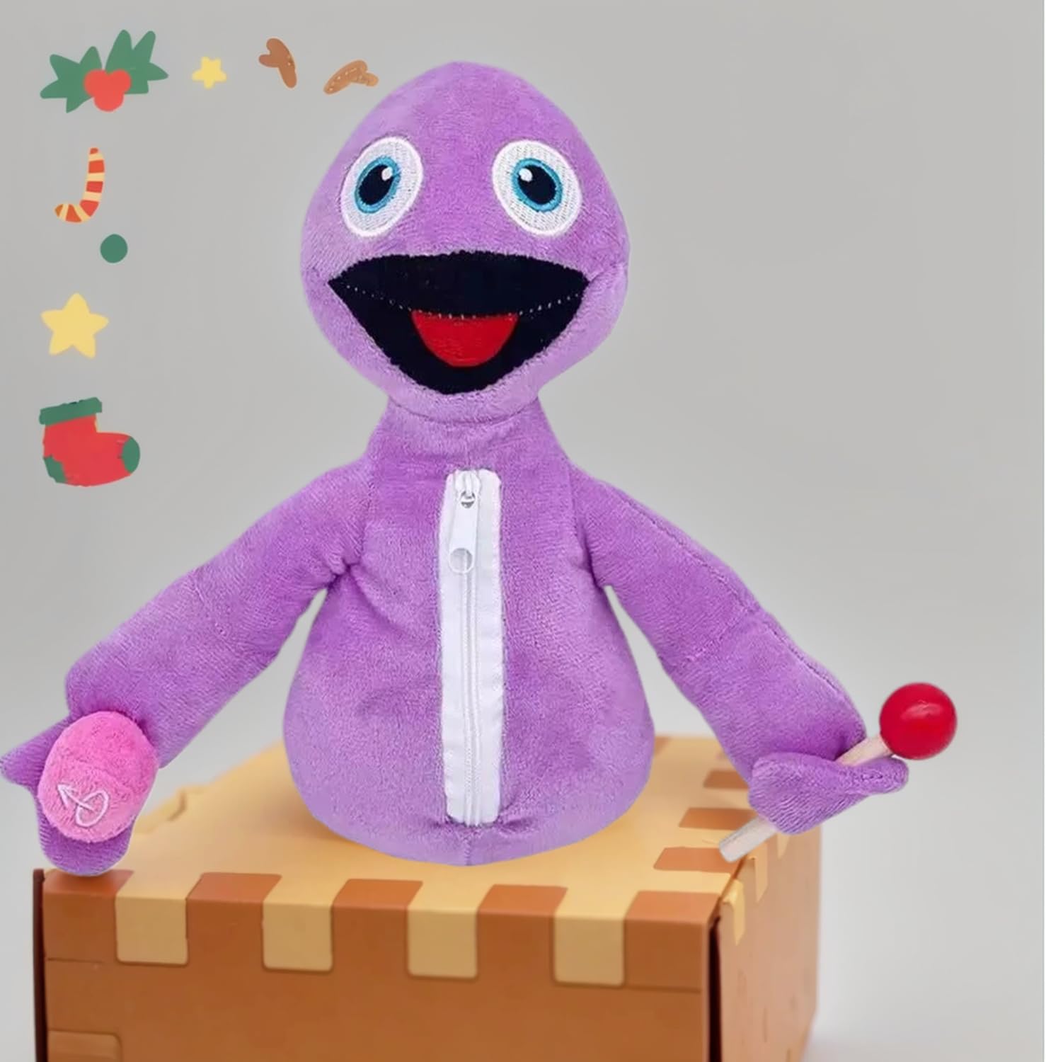 Foto 2 pulgar | Almohada Suave Hide And Seek De Peluche Christmas Dolls Yeeps - Venta Internacional.