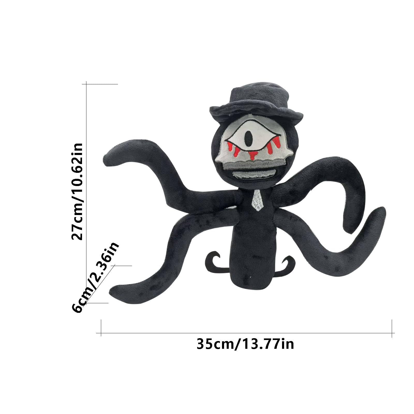 Foto 3 pulgar | Almohada De Peluche Con Forma De Sprunki Para Fanáticos De Los Juegos De Terror - Venta Internacional.
