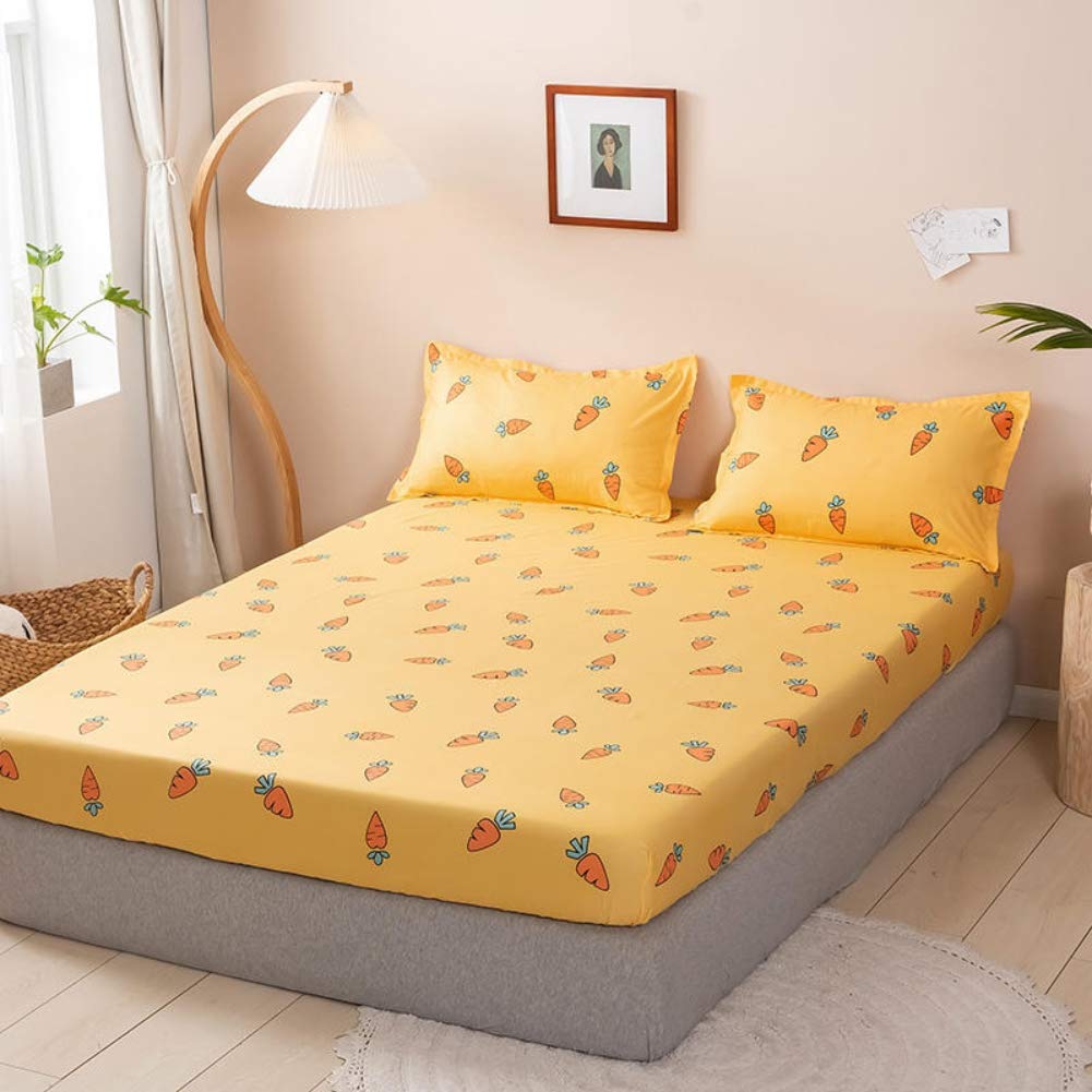 Foto 2 | Juego De Sábanas Feelyou Cute Cartoon Carrot Twin Para Niñas - Venta Internacional.