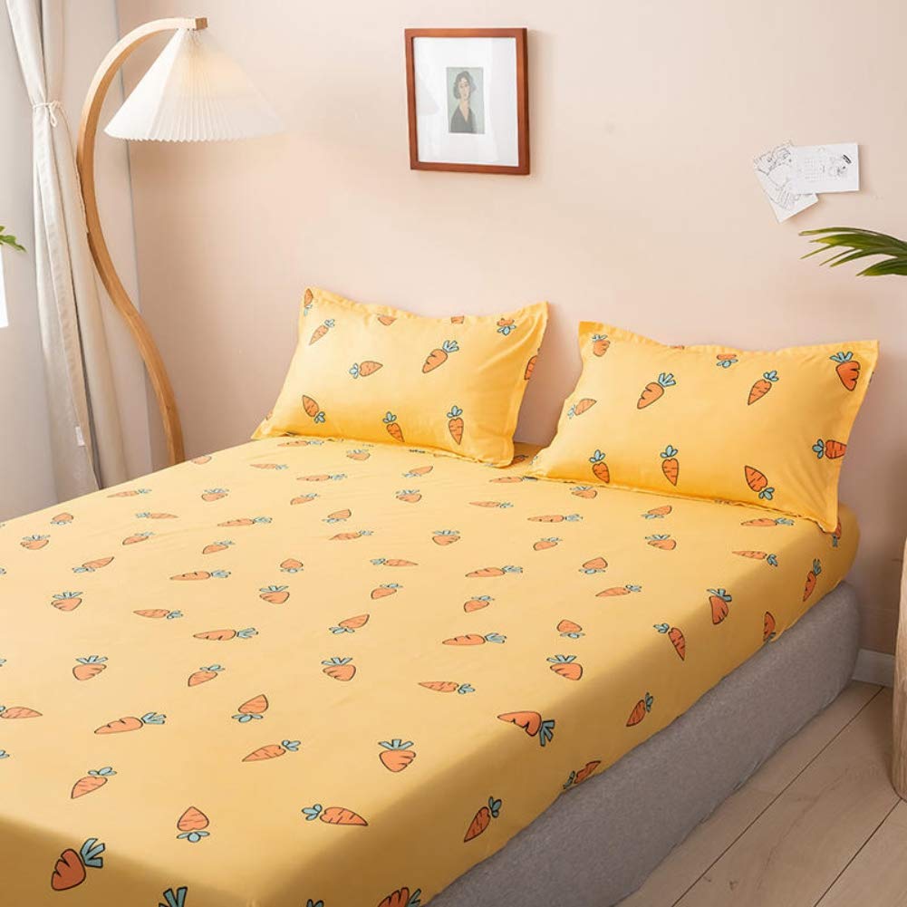 Foto 3 | Juego De Sábanas Feelyou Cute Cartoon Carrot Twin Para Niñas - Venta Internacional.
