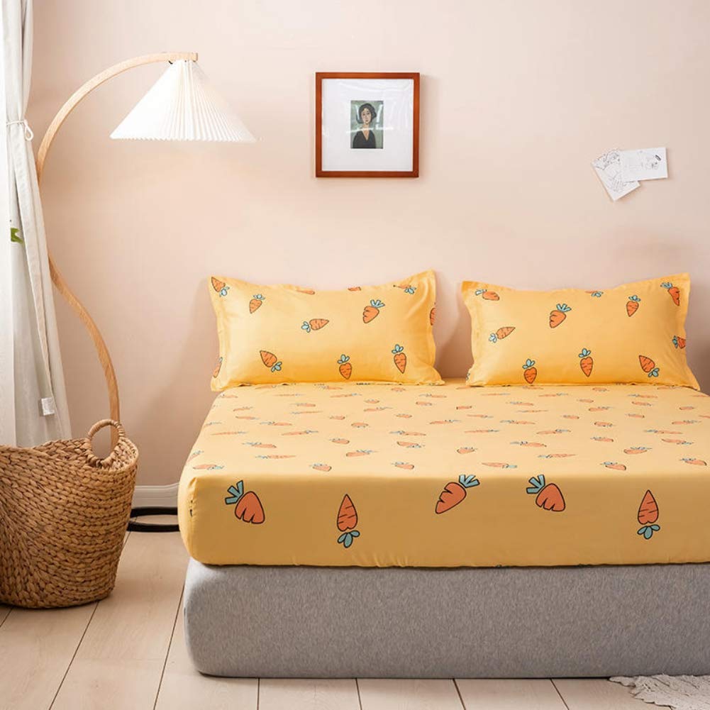 Foto 6 | Juego De Sábanas Feelyou Cute Cartoon Carrot Twin Para Niñas - Venta Internacional.