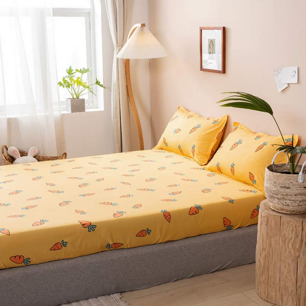 Foto 7 | Juego De Sábanas Feelyou Cute Cartoon Carrot Twin Para Niñas - Venta Internacional.