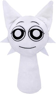 Foto 1 | Peluche Sprunki Game Wenda, 25 Cm, Blanco, Para Niños Y Adultos - Venta Internacional.