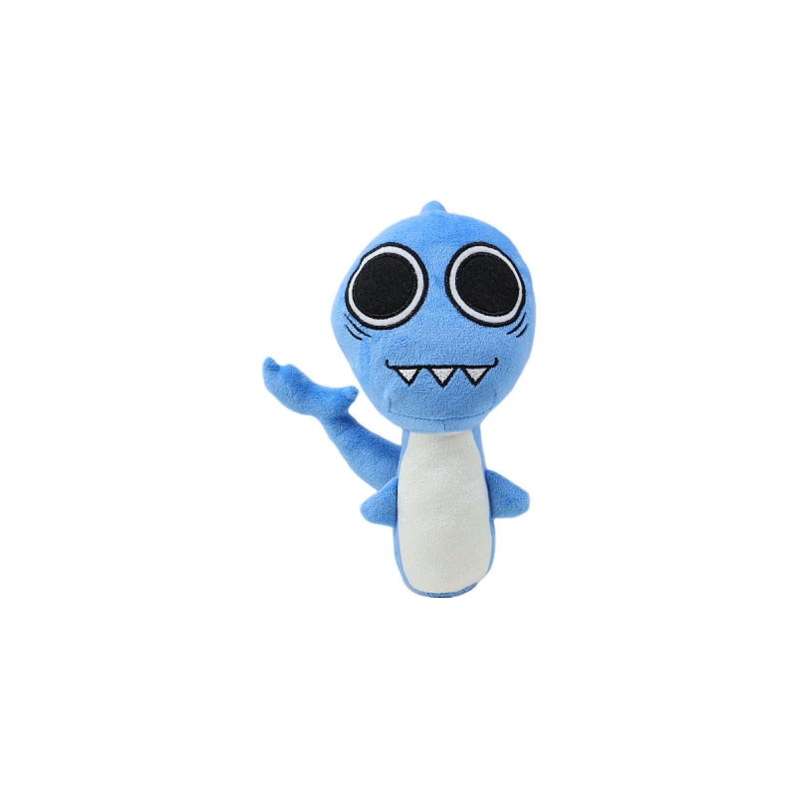 Foto 2 pulgar | Cojín De Peluche Con Forma De Figura De Peluche Sprunki Sharky, 25 Cm, Decoración De Habitación - Venta Internacional.