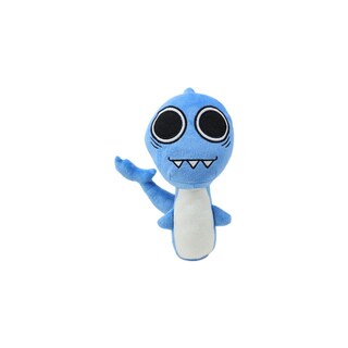Foto 1 | Cojín De Peluche Con Forma De Figura De Peluche Sprunki Sharky, 25 Cm, Decoración De Habitación - Venta Internacional.