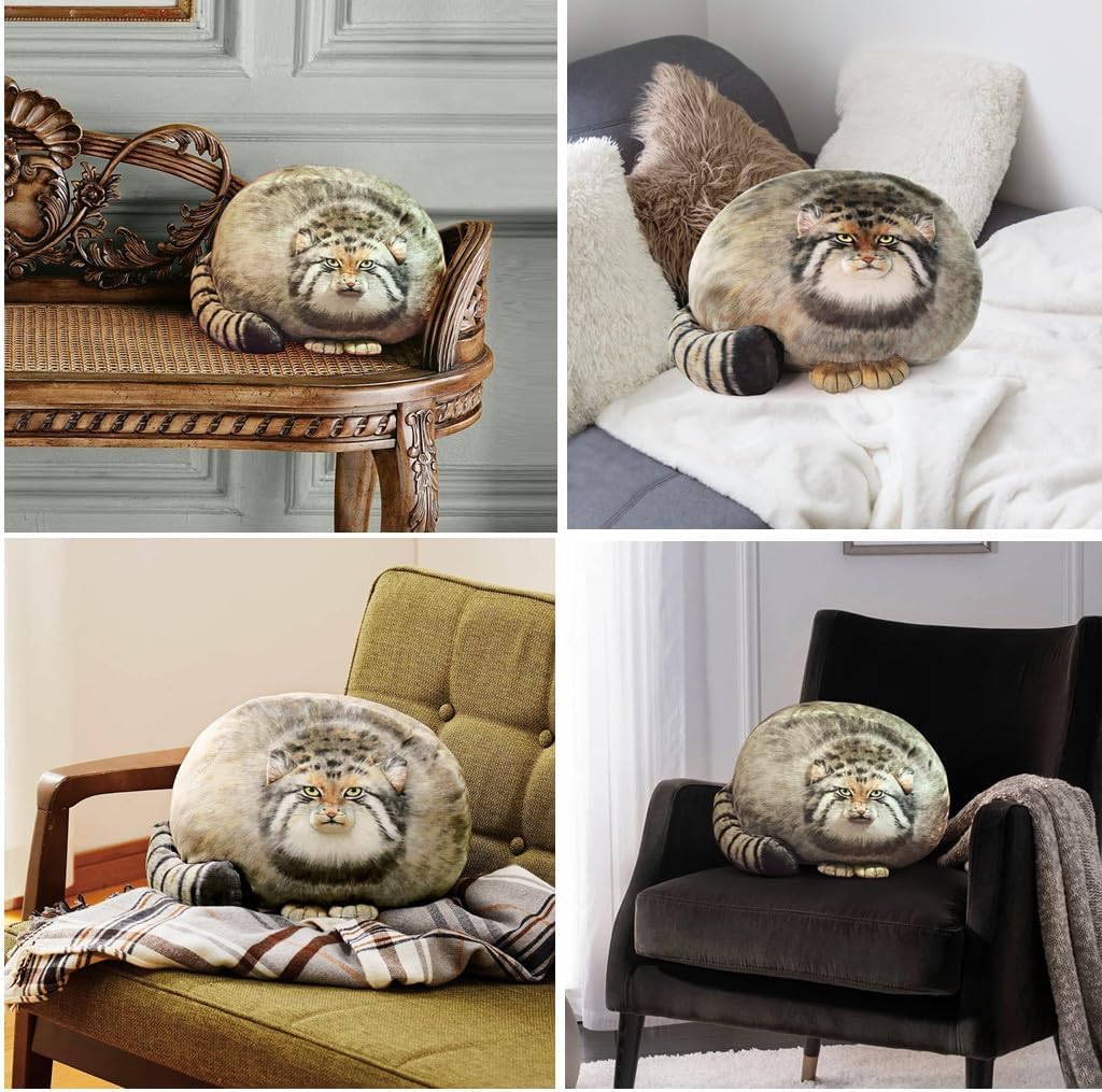 Foto 7 pulgar | Almohada De Peluche Con Forma De Gato Pallas De 45 Cm, Juguete De Peluche, Regalo Para Niños - Venta Internacional.