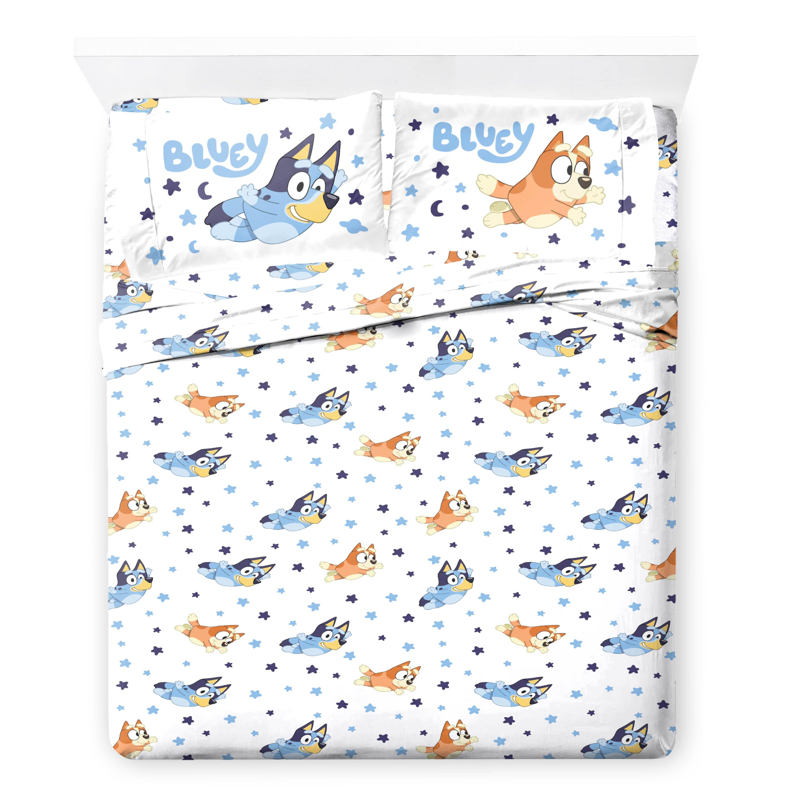Foto 6 | Juego De Ropa De Cama Jay Franco Bluey & Bingo Queen De 7 Piezas Con Sábana - Venta Internacional.
