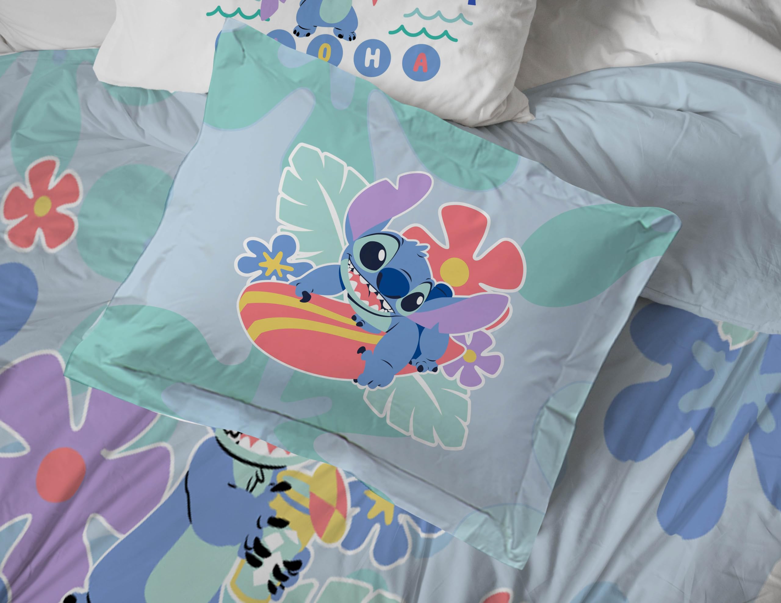 Foto 6 pulgar | Juego De Ropa De Cama Jay Franco Disney Lilo And Stitch Tamaño Queen - Venta Internacional.