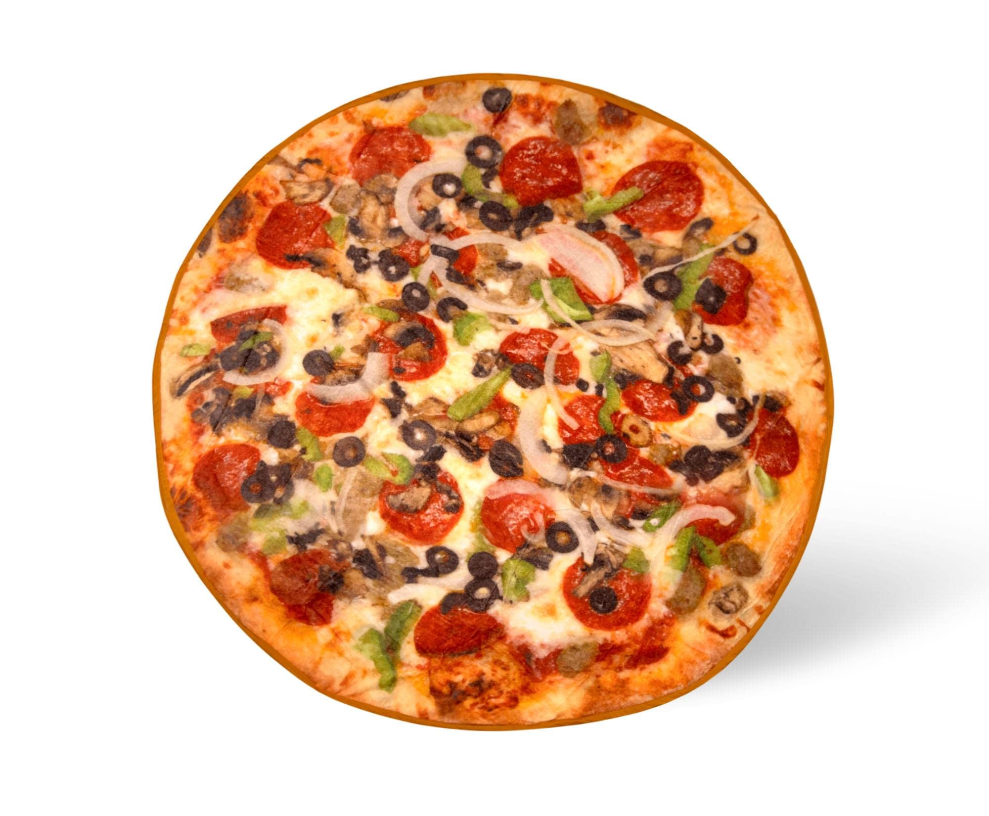 Manta Polar Toynk Supreme Pizza De 150 Cm De Diámetro - Venta Internacional.