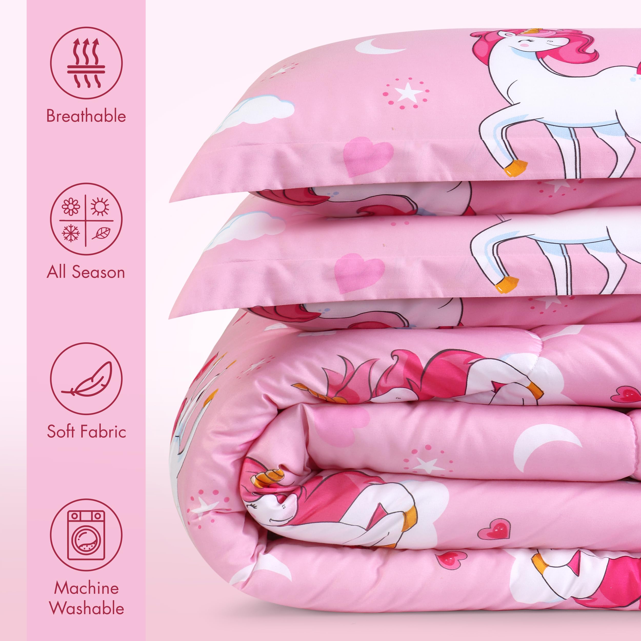 Foto 2 | Juego De Edredón Utopia Bedding All Season Unicorn Twin Kids - Venta Internacional.