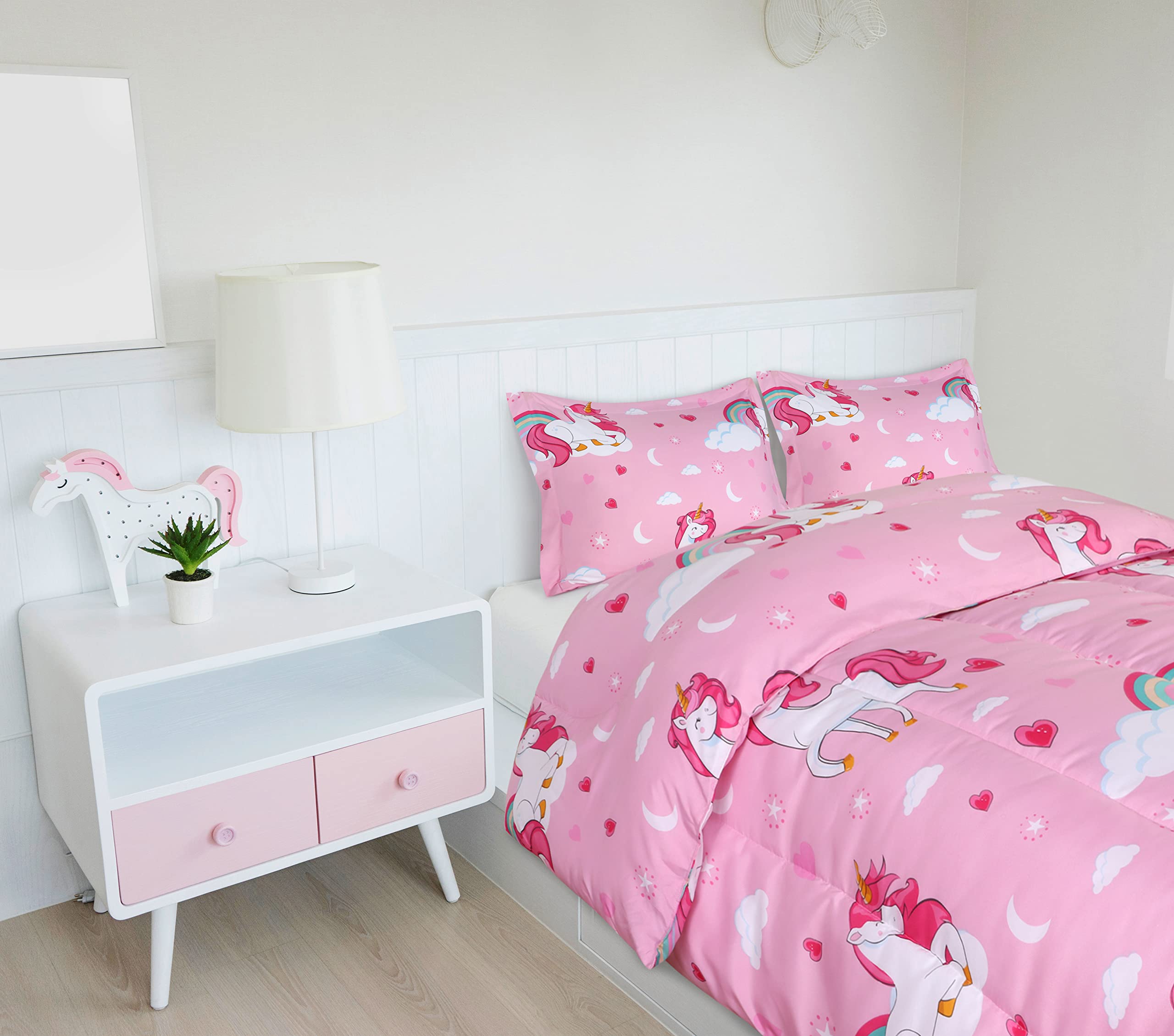 Foto 5 | Juego De Edredón Utopia Bedding All Season Unicorn Twin Kids - Venta Internacional.