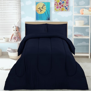 Foto 4 | Juego De Edredón Utopia Bedding Para Todas Las Estaciones, Microfibra, Azul Marino, Doble - Venta Internacional.