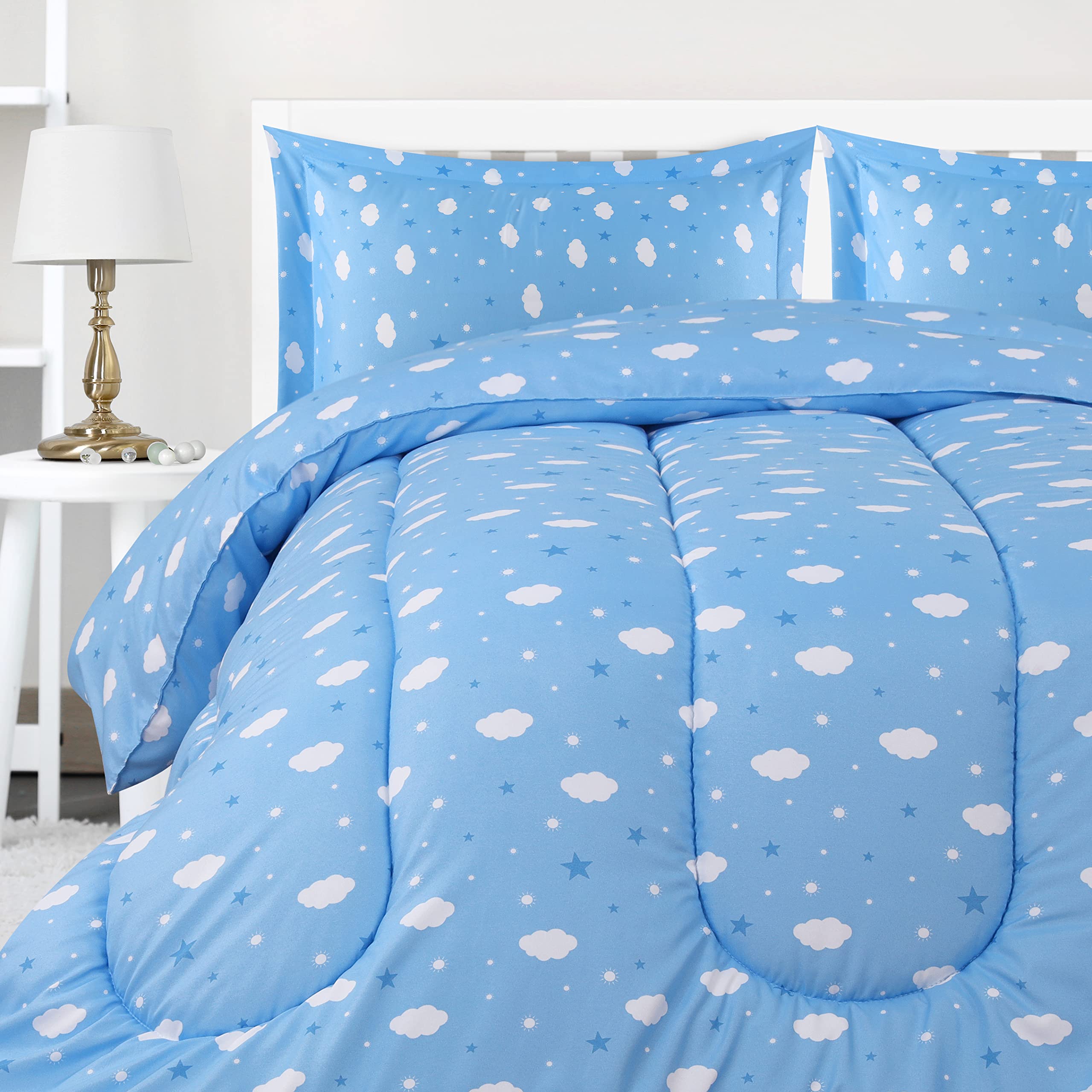 Juego De Edredón Utopia Bedding All Season Cloud, 3 Piezas, 2 Individuales - Venta Internacional.