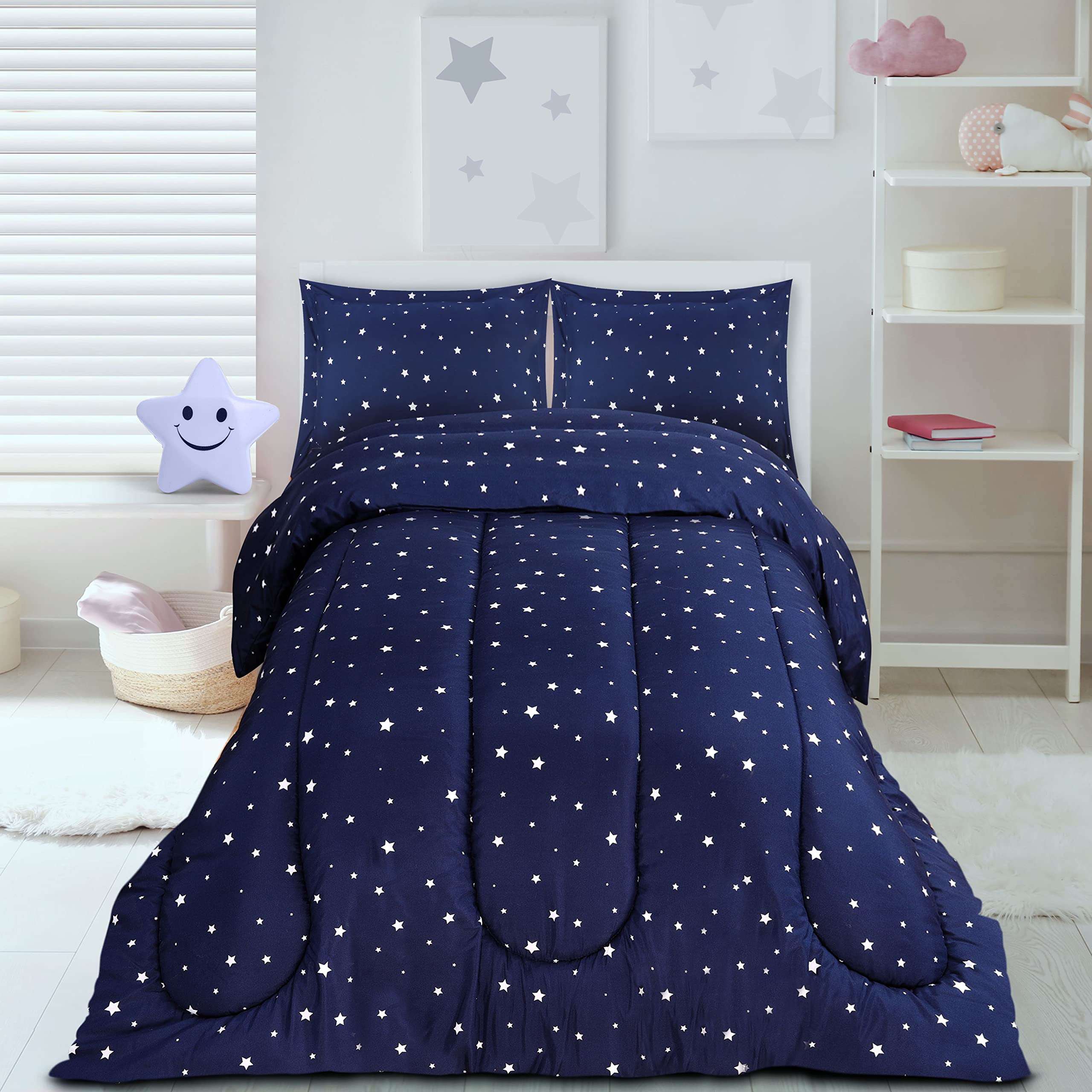Foto 4 | Juego De Edredón Utopia Bedding All Season Star Kids Twin, 3 Piezas - Venta Internacional.